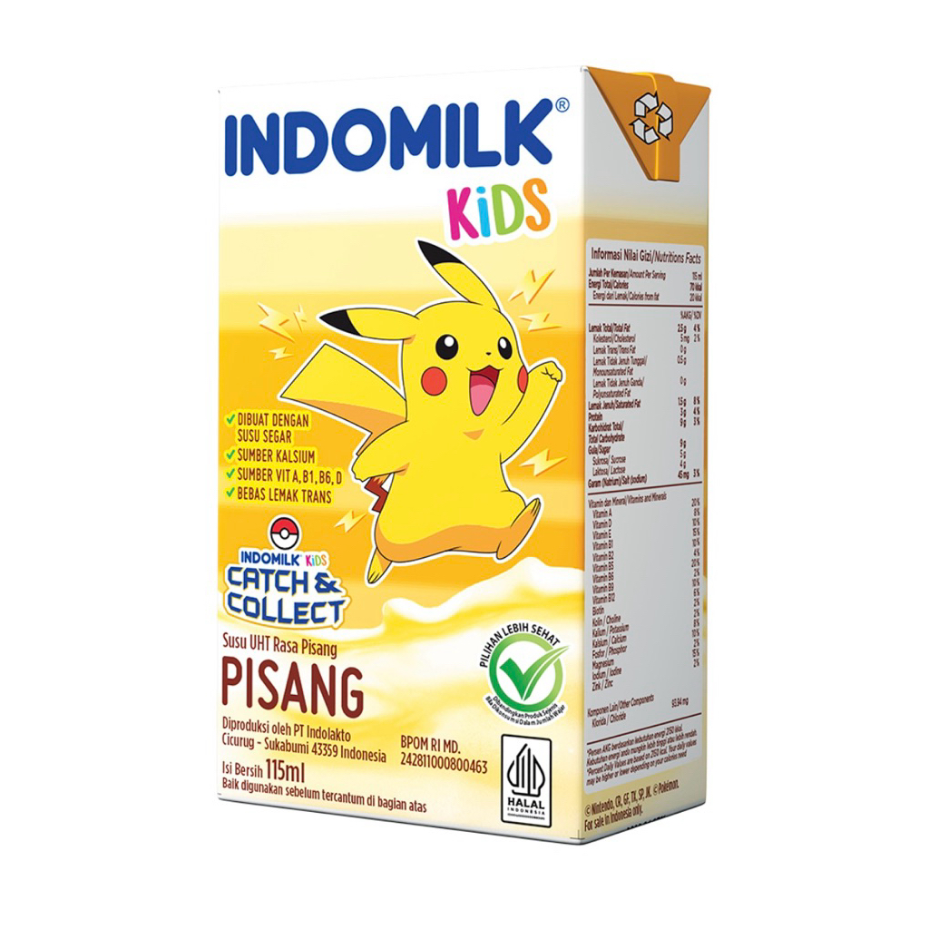 

Indomilk Kids Susu UHT Rasa Pisang 115 ml