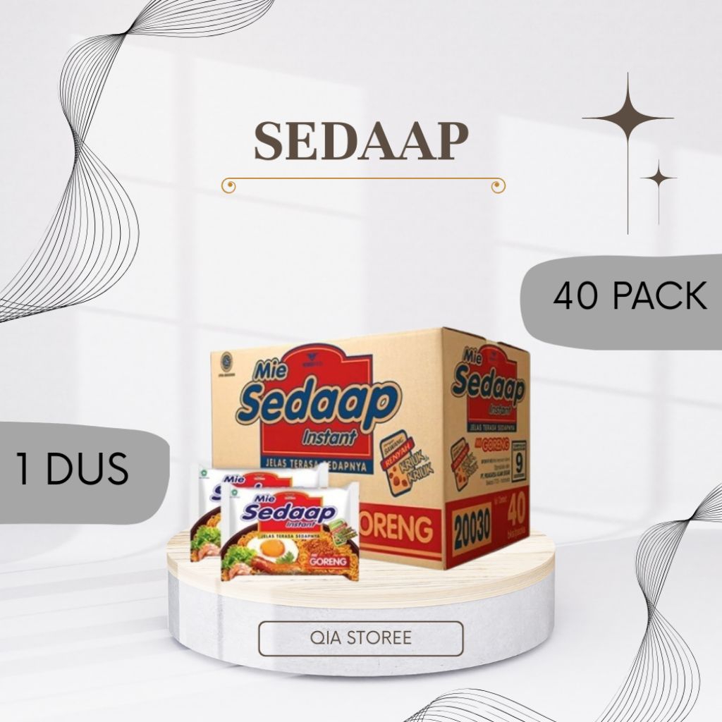 

SEDAAP mie goreng ( 1 dus isi 40 pcs )