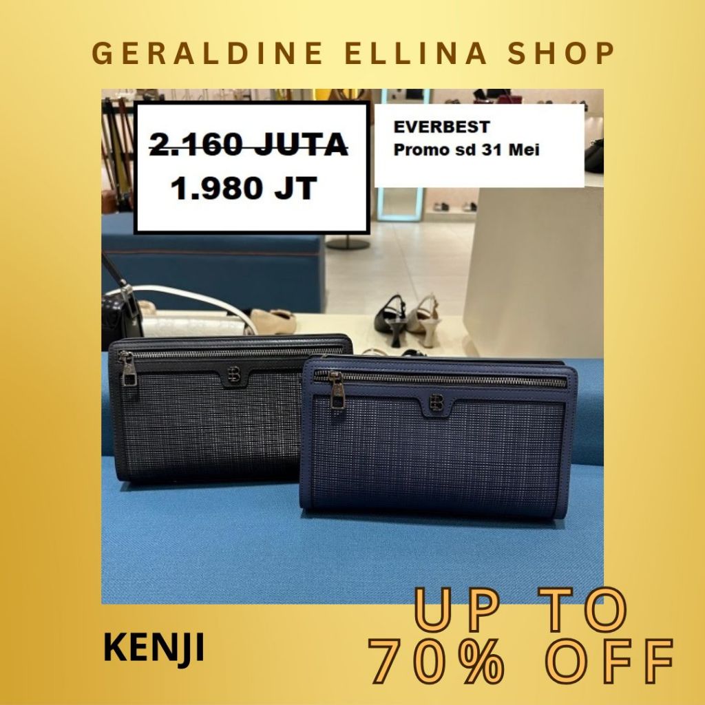 Tas clutch bag pria cowo cowok EVERBEST ori 100% Seri KENJI