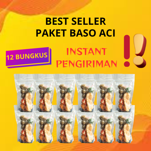 

Paket Baso Aci PAKET 12pcs | Makanan Instan | Paket Hemat Baso Aci KEMASAN VACUUM