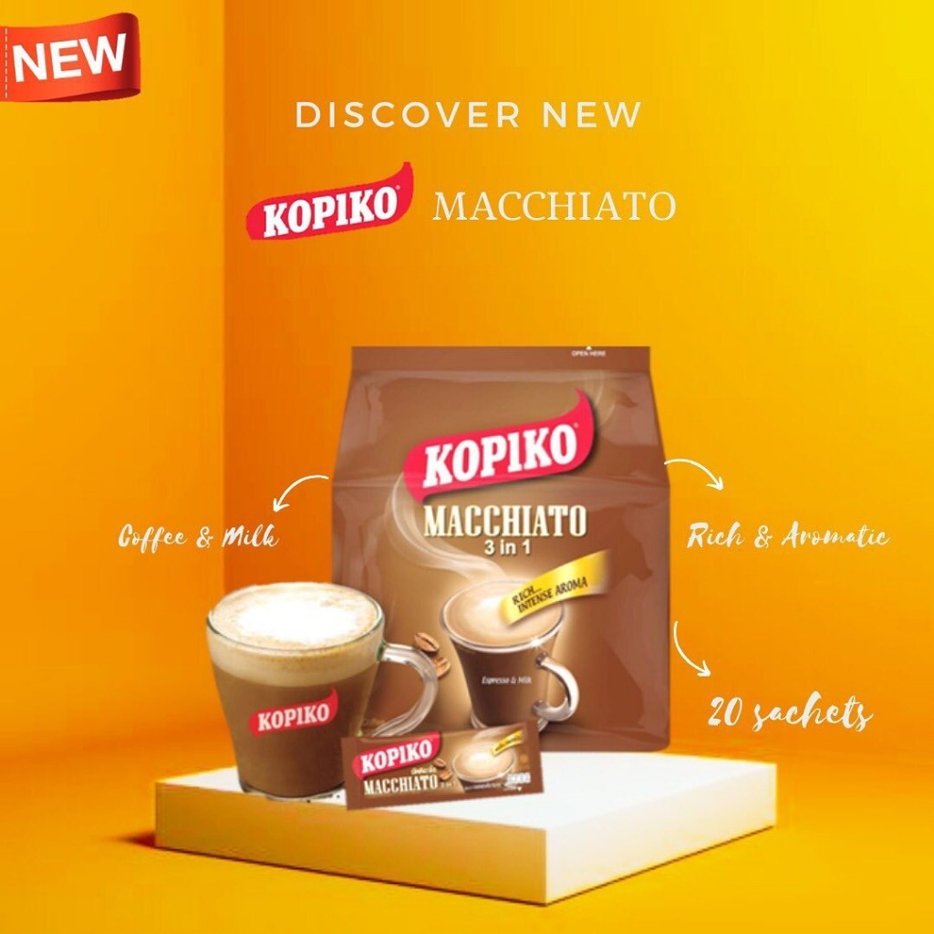

Kopi Coffee Kopiko macchiato 3 in 1 isi 20 sachet
