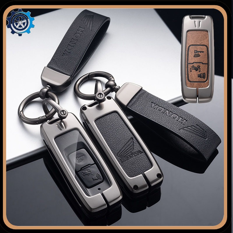 Cover Kunci Pelindung Keyless Honda Case Kondom Kulit Logam /Casing Remote Honda STYLO 160 PCX 160 A