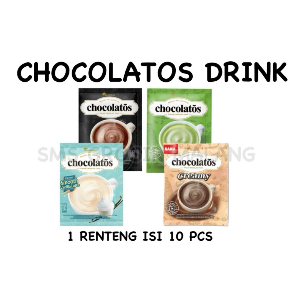 

CHOCOLATOS drink MATCHA COKLAT renteng renceng 24grx10