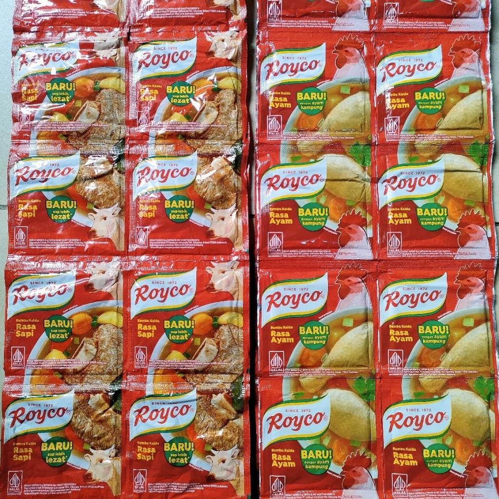 

royco bumbu kaldu 8g 1 renceng isi 24pcs