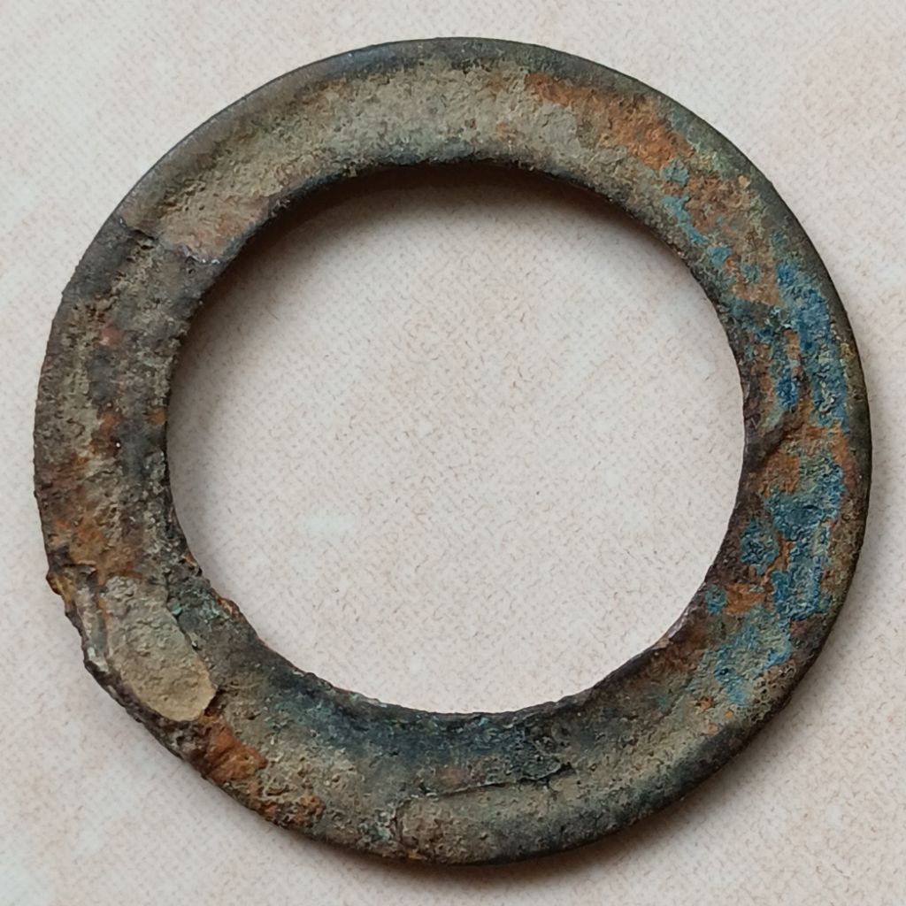 Koin Kuno Gobog Cina 5 Zhu Wu Zhu Ring Type Tahun 150-220 Dinasti Han Timur - YN2432