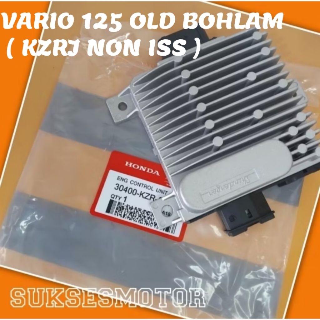 Eccu ecu ecm unit assy motor honda vario 125 old kode part 30400-KZR-601 KZRJ NON ISS