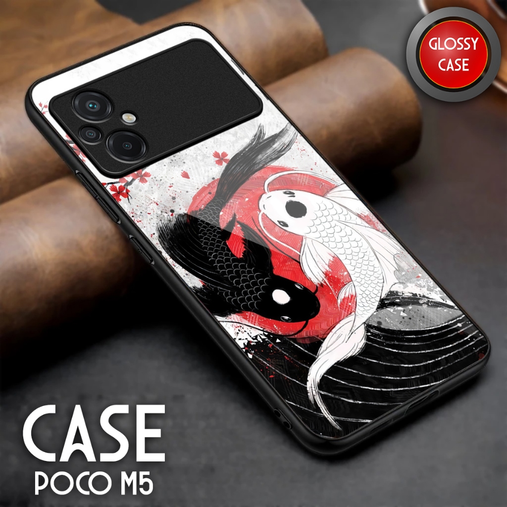 Softcase Poco M5 - Casing Hp Poco M5 - Case Kaca Glossy - Kesing Hp Poco M5 - Softcase Sublime Akses