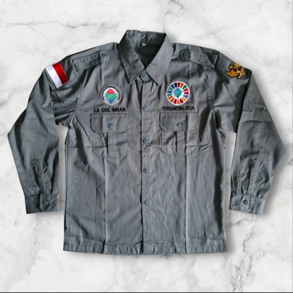 KEMEJA KEMENDES, KEMEJA SDGS, KEMEJA BUMDES. SERAGAM LAPANGAN