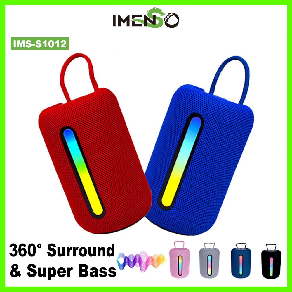 IndahRestore - IMENSO speaker bluetooth super bass RGB musik box bluetooth full bass salon aktif