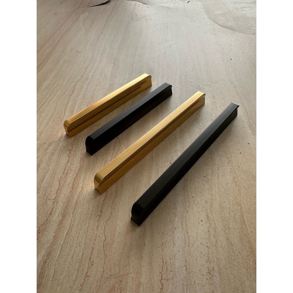 HUBEN Tarikan Laci TA-02 Black Gold / Tarikan Laci Mewah Minimalis HUBEN TA-02