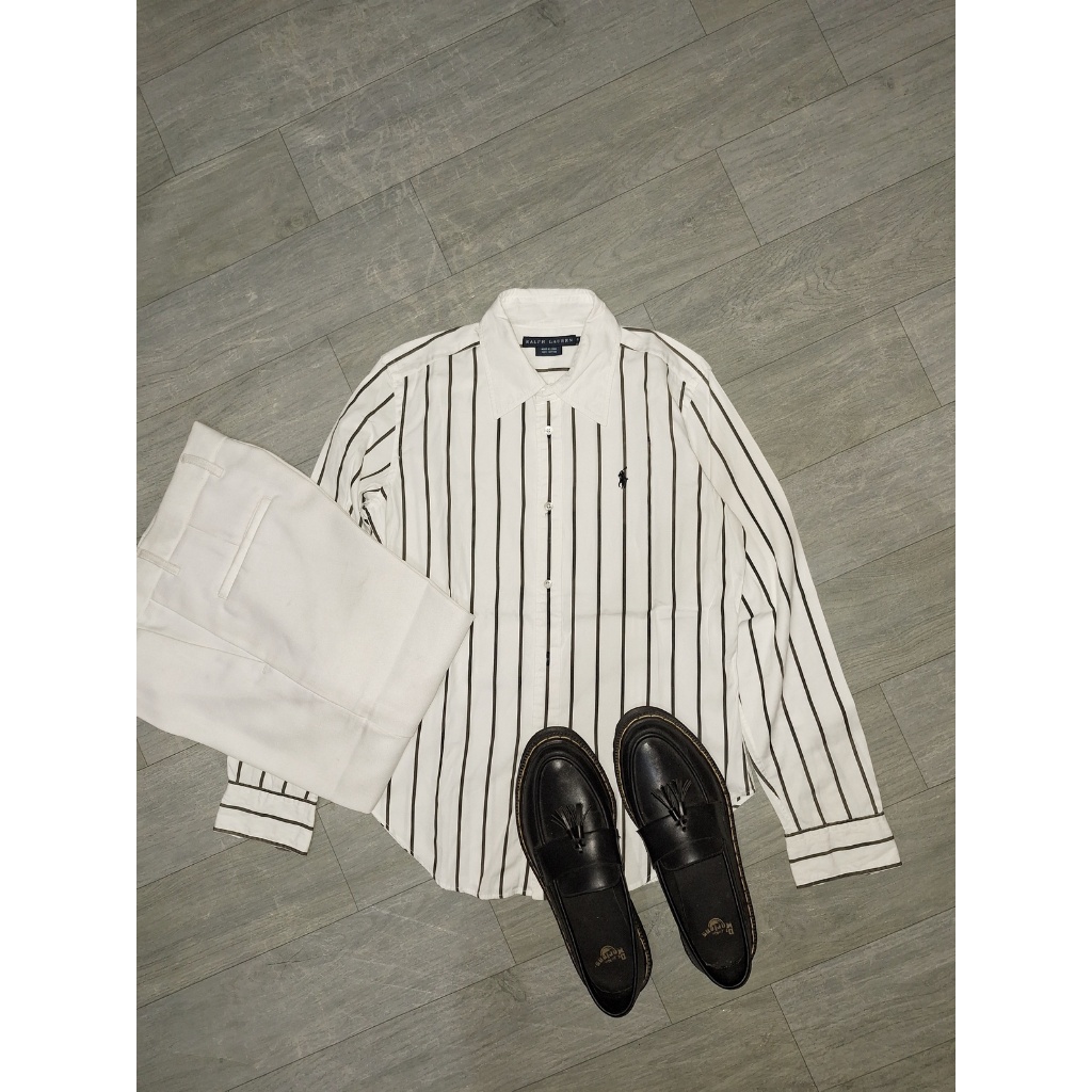 Kemeja Shirt Polo Ralph Lauren Pria Wanita Cotton Second Original