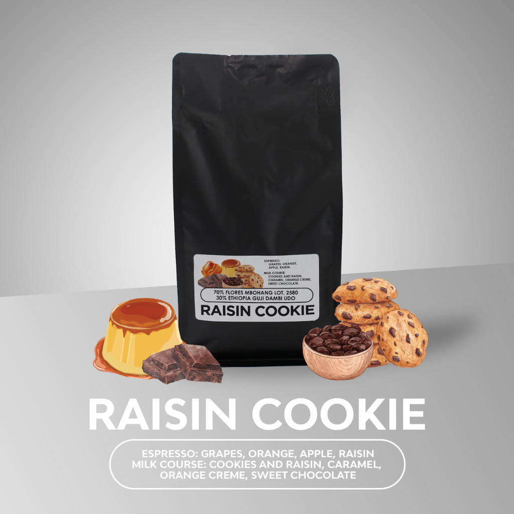

Koeslan Coffee Roastery - Raisin Cookies Espresso Blend - Biji Kopi arabika