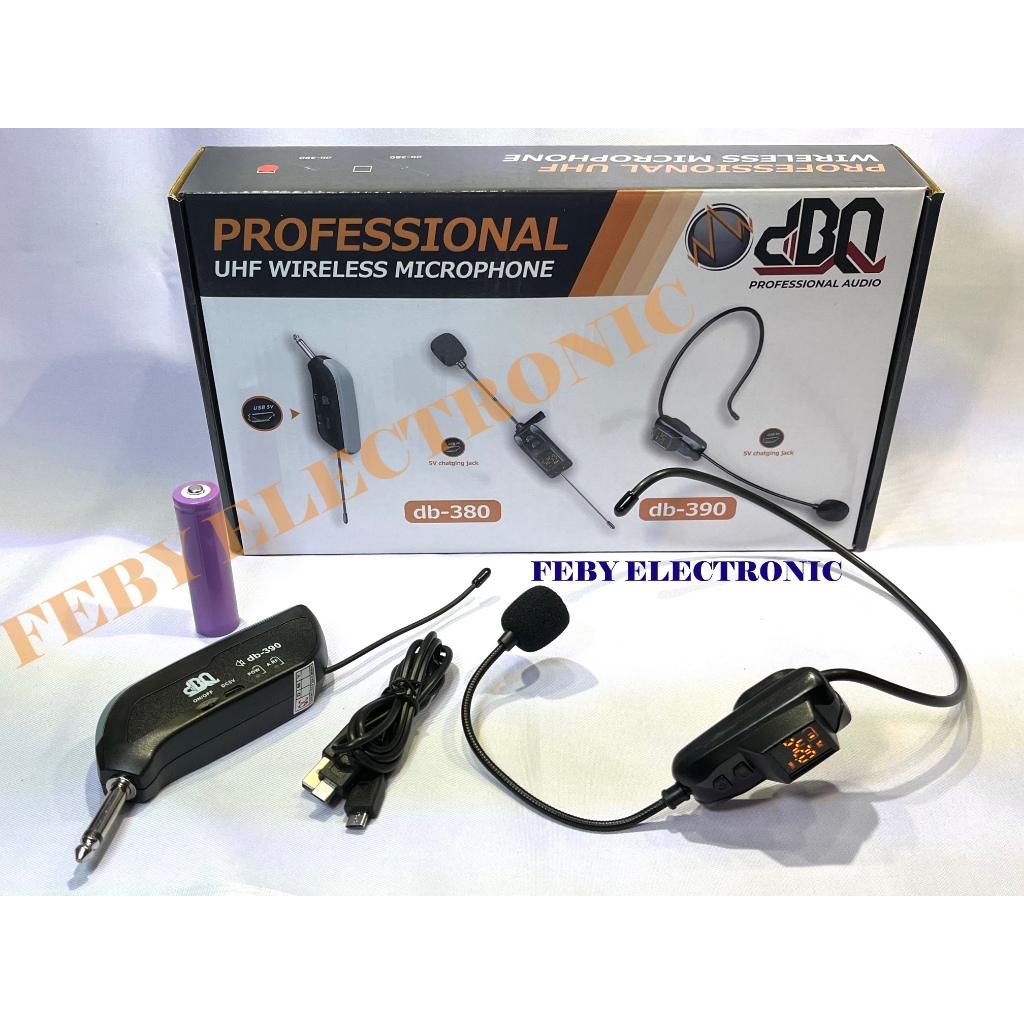 Mic wireless DBQ db 390 headset mic bando DBQ db-390