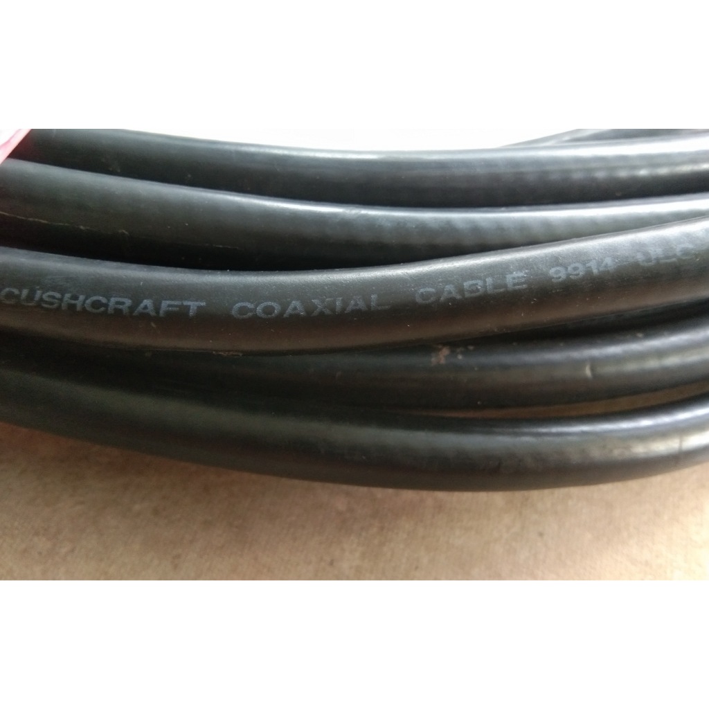 Kabel Coaxial Antena HT RIG CUSHCRAFT 9914 RG8 ori USA Tembaga Bekas Lentur