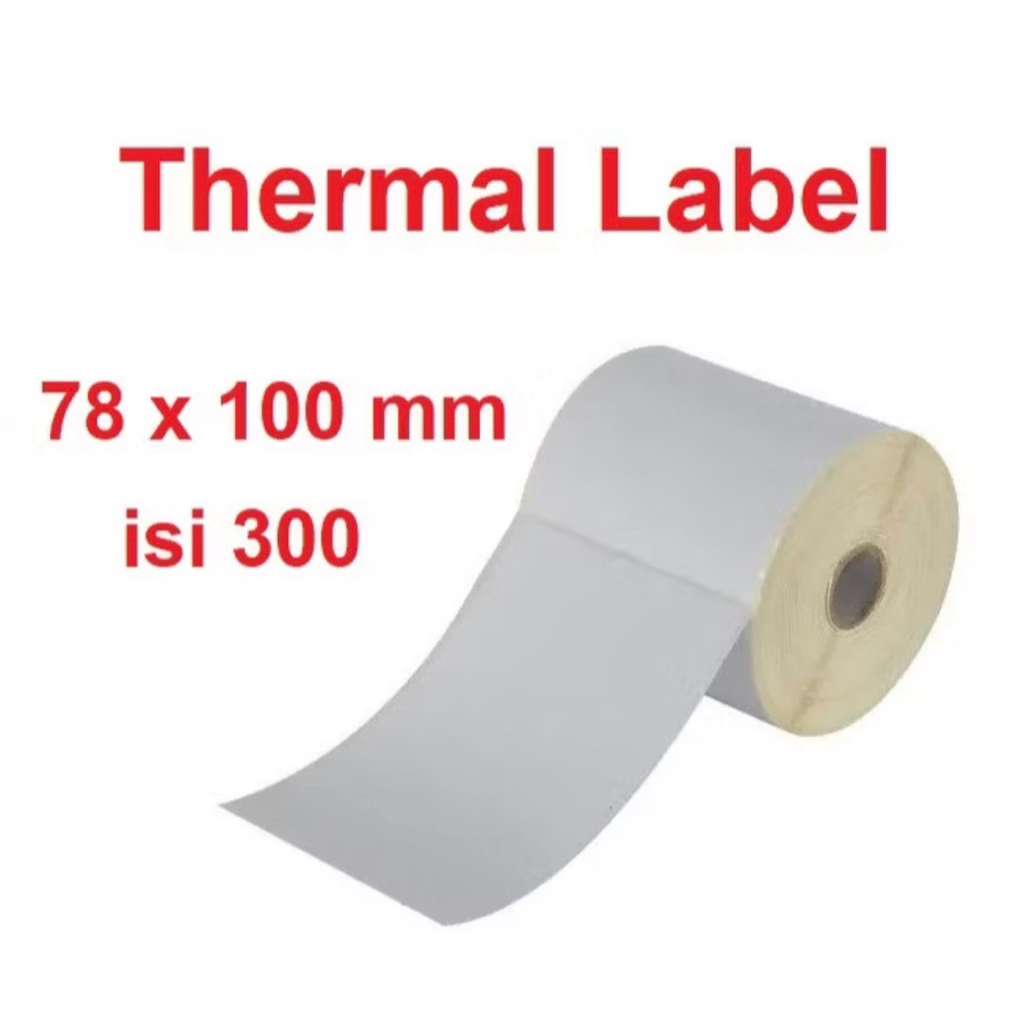 

Kertas Thermal 78 x 100 isi 300 pcs Kertas Stiker Barcode Thermal Waterproof Anti luntur