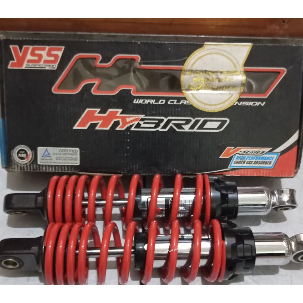shockbreaker yss Shock belakang YSS hybrid-M 220-280 chrome/red Jupiter z,Vega ZR,Jupiter Z1,Supra x