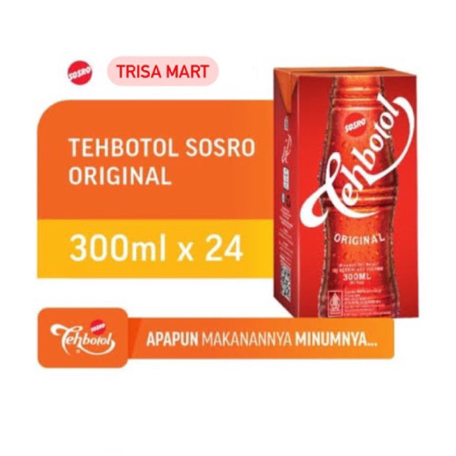 

Teh botol sosro kotak 300ml isi 24