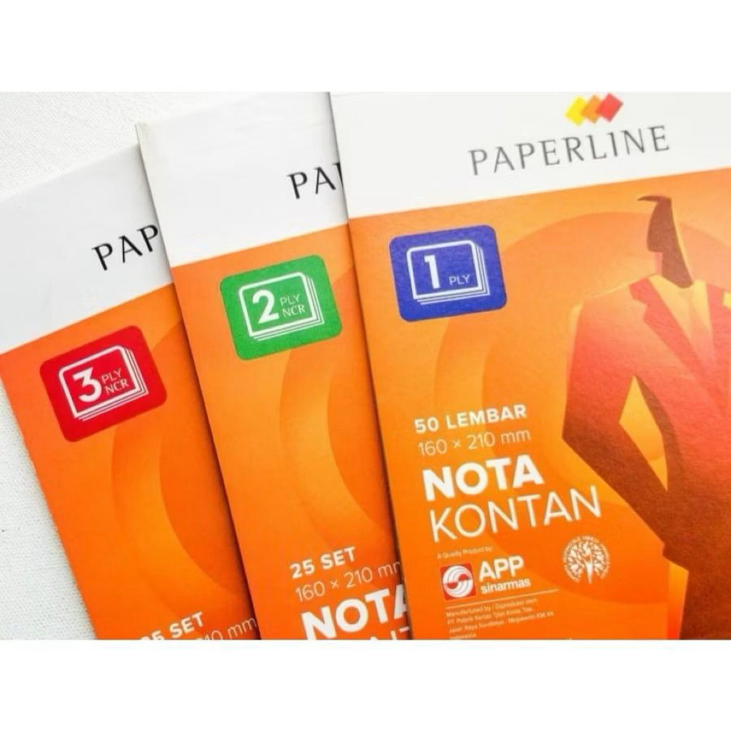 

Paperline Nota Kontan 1 ply 2 ply 3 ply Rangkap Kecil / Besar / Bon 1ply 2ply 3ply / Buku Keuangan Bon Kasir K1 K2 K3 B1 B2 B3 NCR