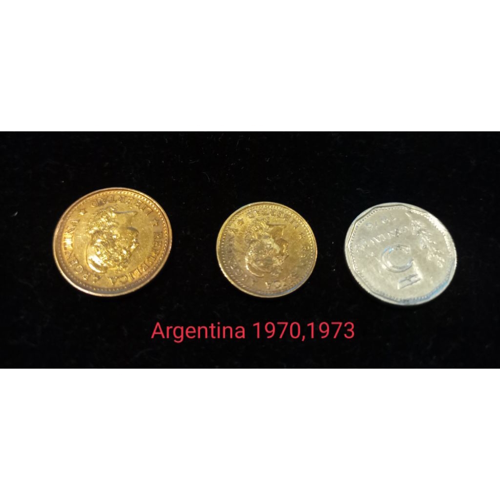 Koin Argentina 1970,1973 set