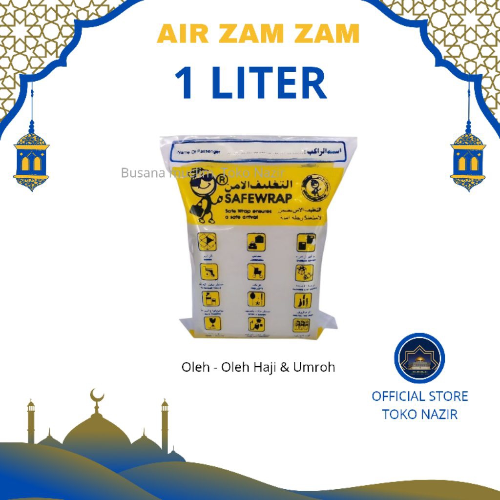 

Nazir - Air Zam Zam 1 Liter | Oleh Oleh Haji & Umroh
