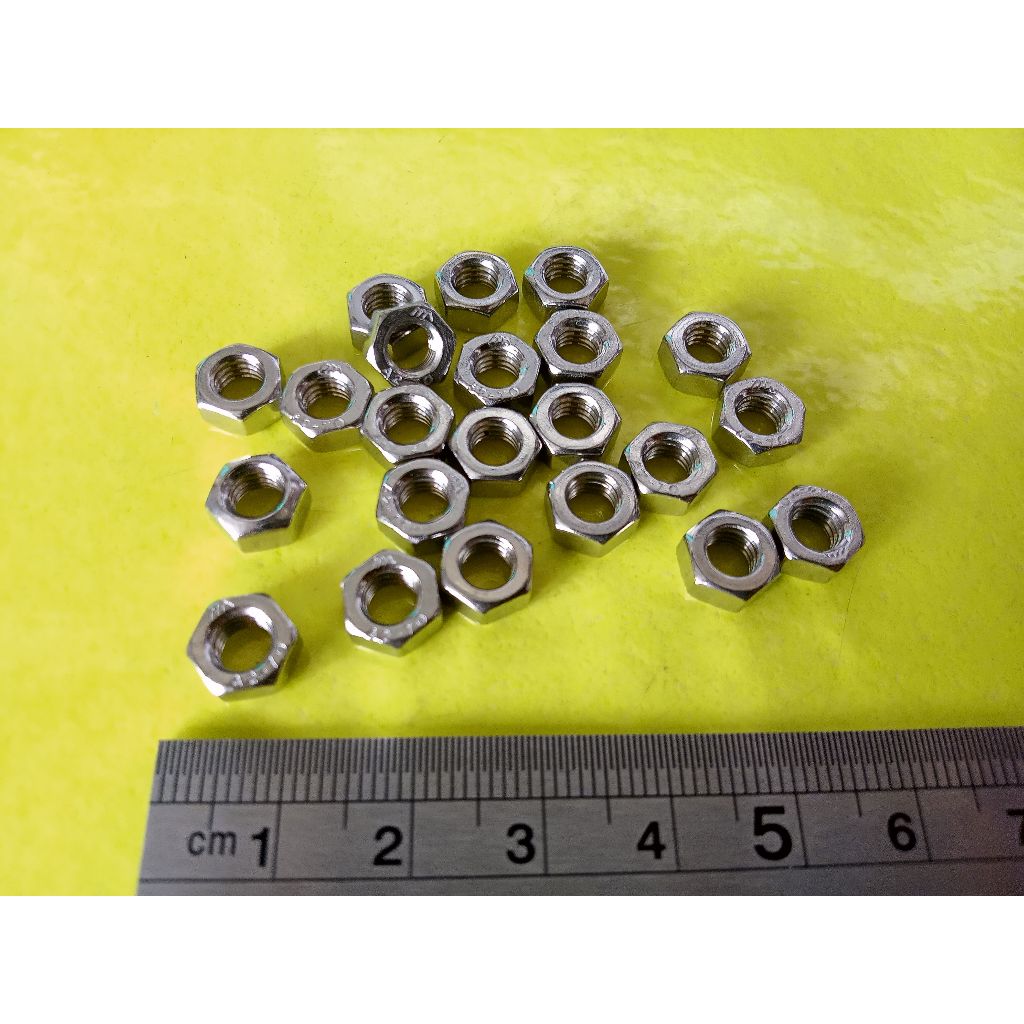 MUR STAINLESS M5 / MUR BAUT STAINLESS KUNCI 8 / MUR M5 STAINLESS STEEL / MUR SS M5 / NUT M5 SS304 AN