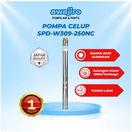 Awajiro SPD-W309-250NC Pompa Air Satelit 3 inch 250 Watt Pompa Air Submersible - Pompa Celup