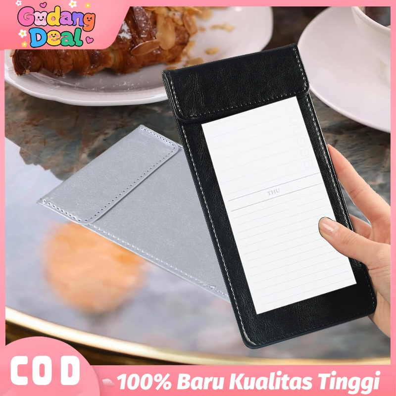 

Tempat Menu Restoran Clipboard PU Bill Holder Magnetik 10x20cm Untuk Hotel，Restoran