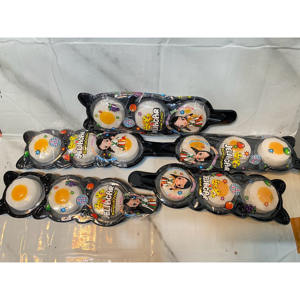 

Permen Jelly Telor Agar Per 1Kar(Isi 3)
