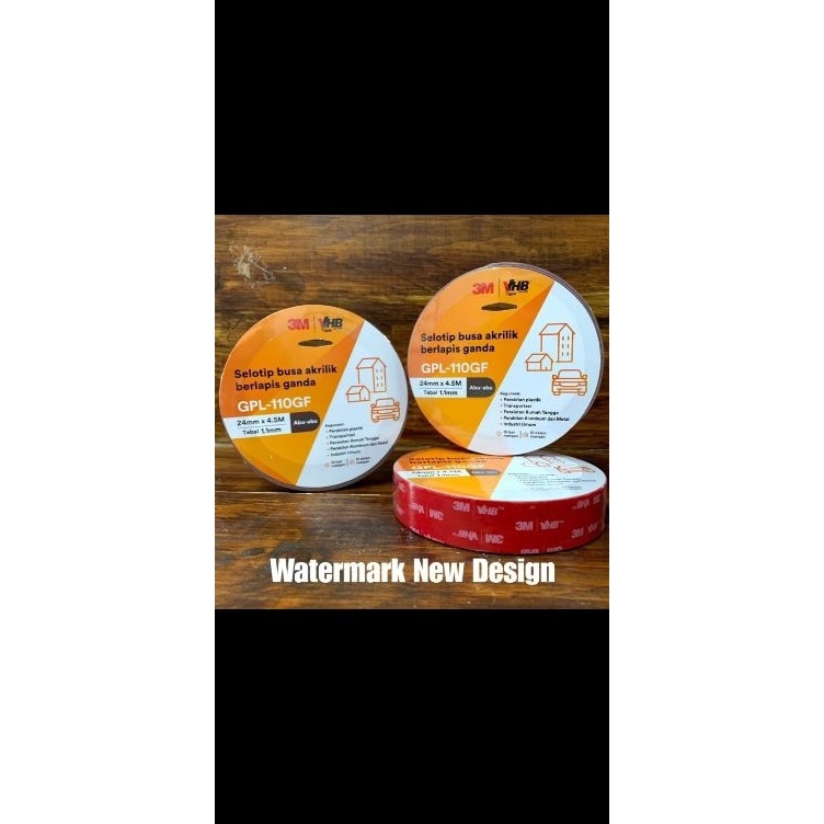 

Isolasi Bolak Balik Double Tape 3M VHB 12 24 Merah Original Made in USA 12mm 24mm KODE P3D9