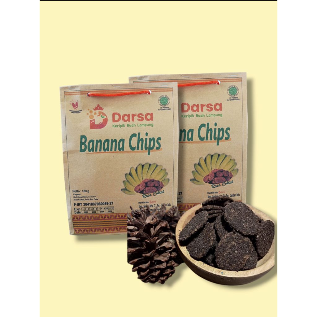 

DARSA keripik pisang rasa coklat oleh oleh khas Lampung