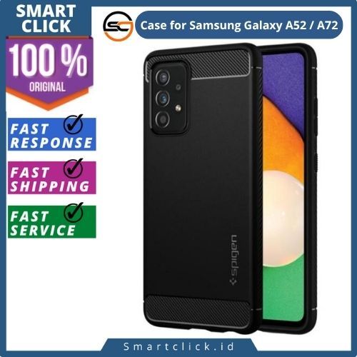 Samsung Galaxy A52 / A72 Casing for Samsung Galaxy A52 / A72 Spigen Rugged Armor Carbon Fiber Casing