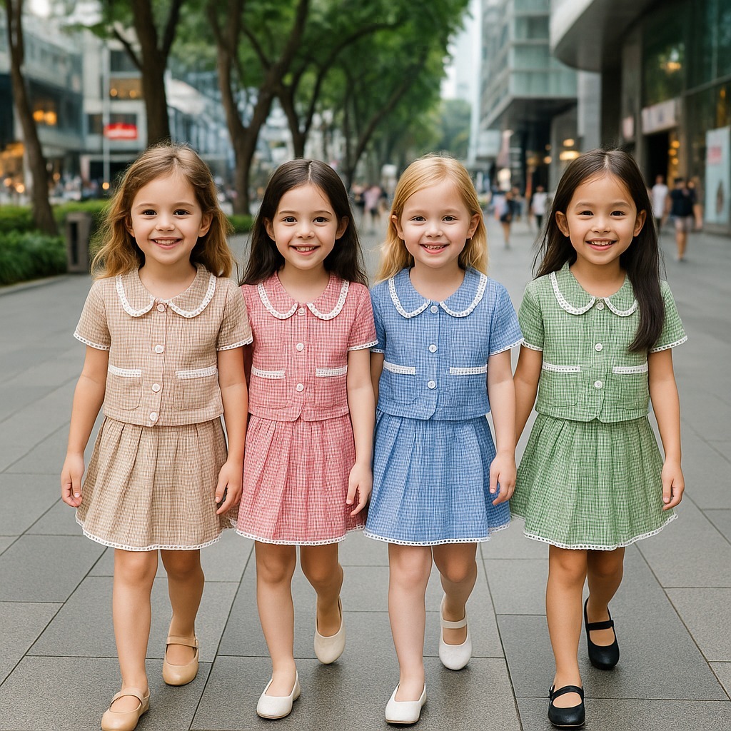 Serra Setelan Baju Rok Anak Perempuan Korea Lucu Usia 1-12 Tahun 4400