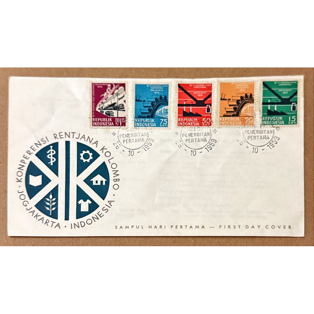 

PRANGKO INDONESIA 1959 SHP KONFERENSI RENTJANA KOLOMBO JOGJAKARTA MINT.
