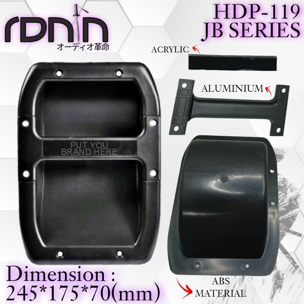 HANDLE SUB 18inch MEREK RONIN HANDEL SPEAKER BOX ABS SERI JBL-119 ORIGINAL IMPOR