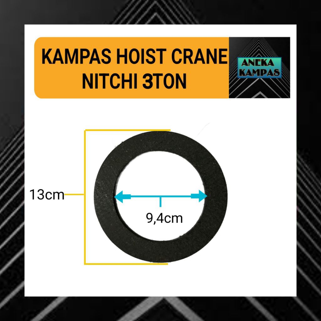 Kampas Brake Hoist Crane Nitchi 3TON tebal 3mm