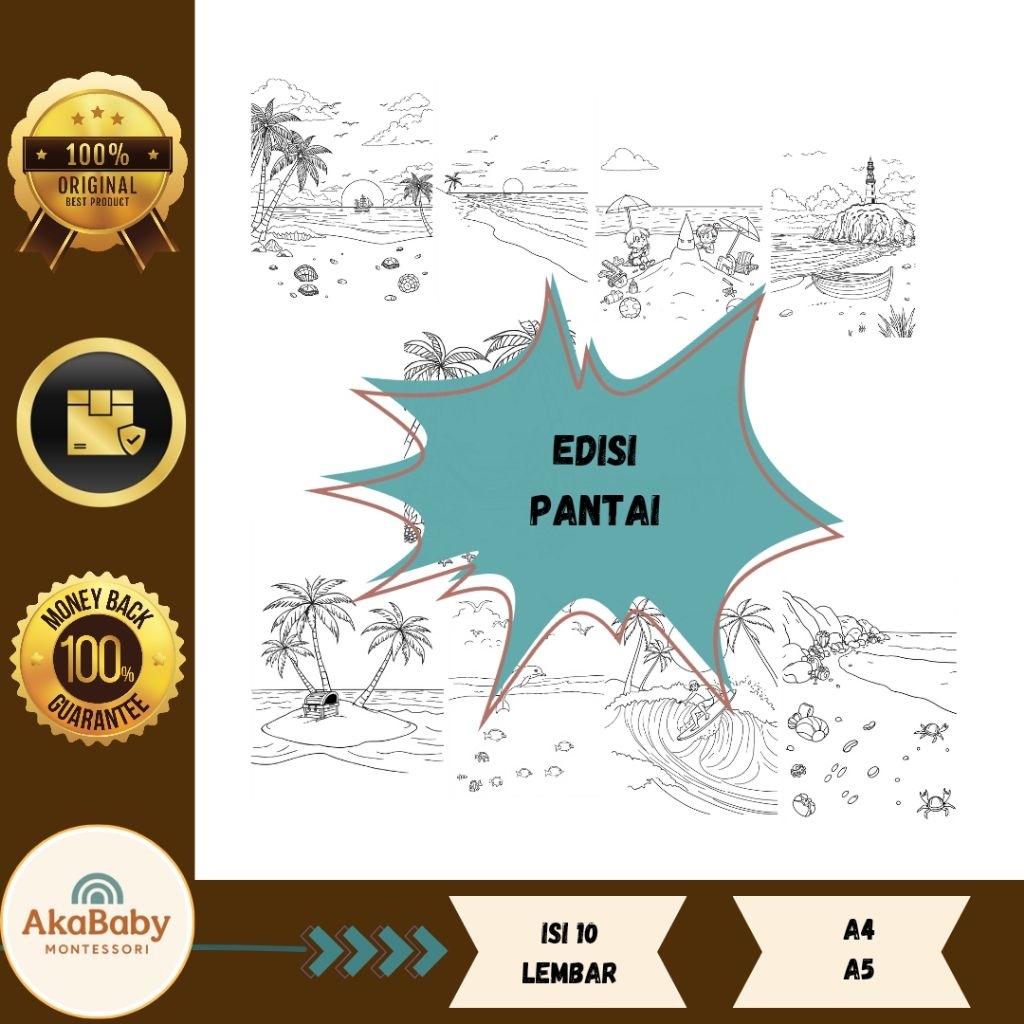 

Kertas Mewarnai Anak A4 Isi 20 Lembar 80 GSM