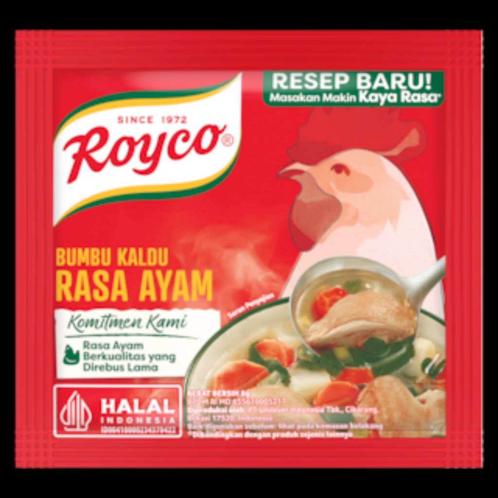 

Royco / Masako Bumbu Kaldu penyedap rasa Ayam dan sapi Jamur kemasan sachet