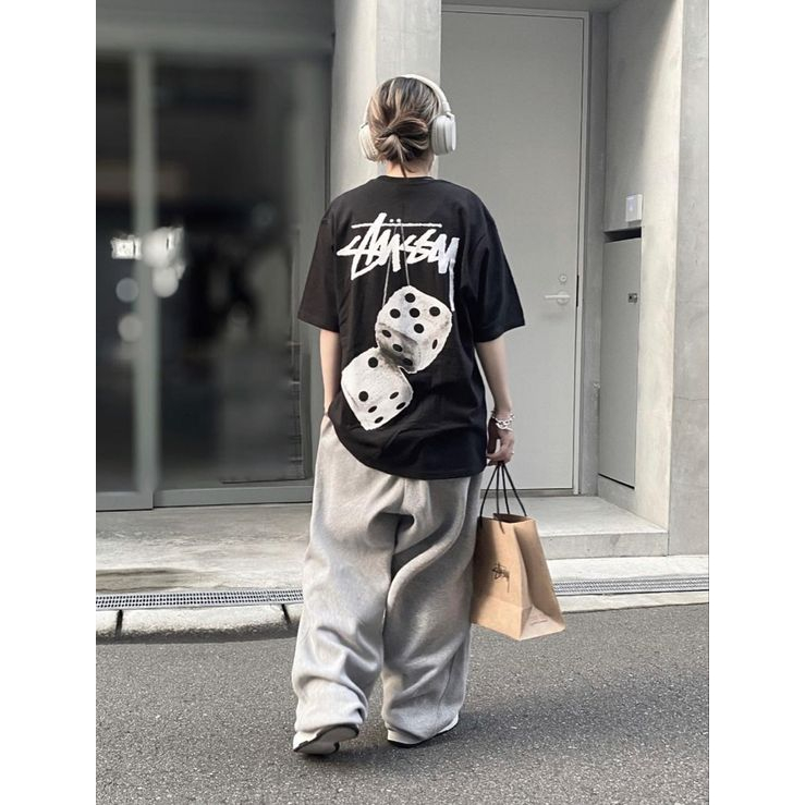 Tshirt Stussy Dadu Stussy Dice Oversize Casual Sporty Tshirt Stussy Dice