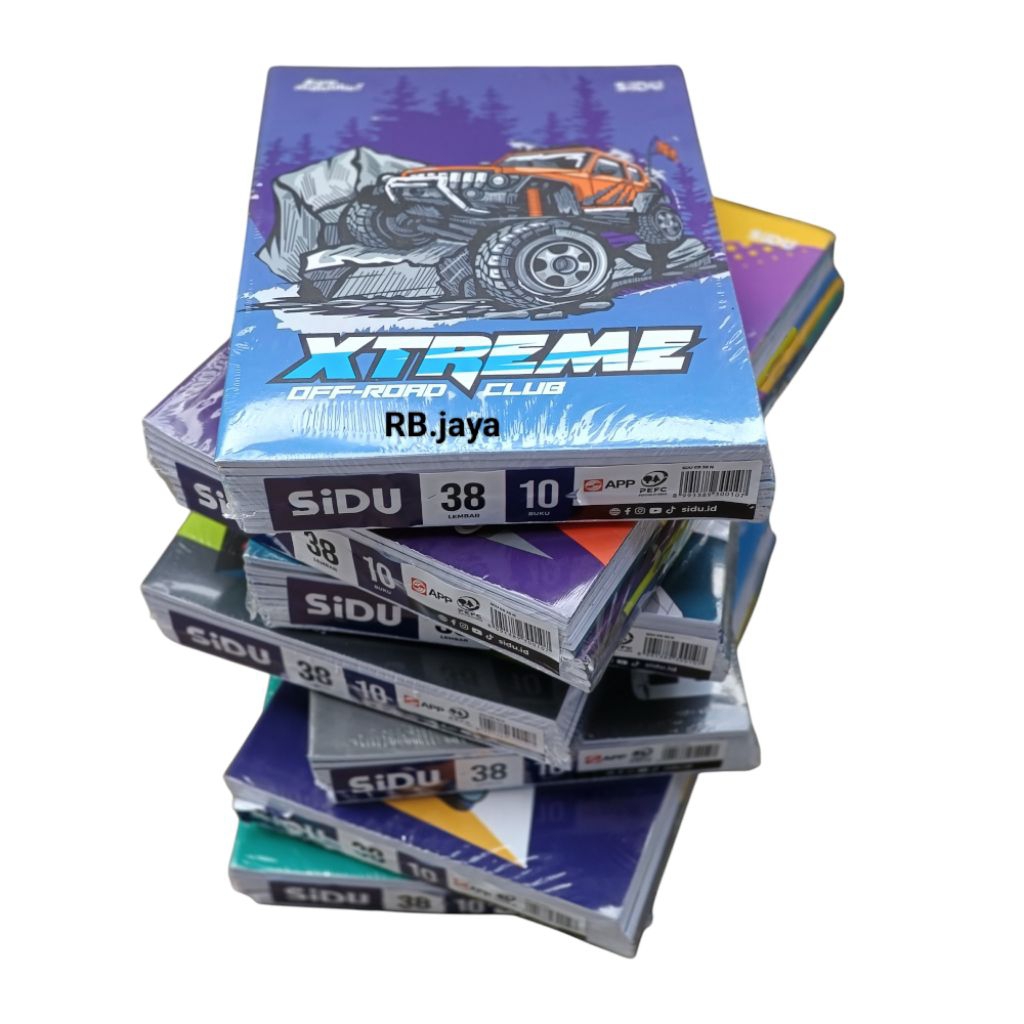 

1 pack isi 10 Pcs Buku Tulis Sidu 38 Lembar / Buku Tulis Kwarto Sinar Dunia
