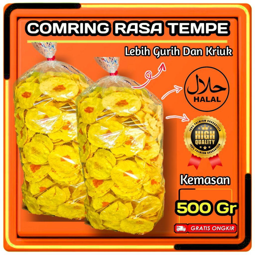 

Comring Rasa Tempe 500 gr Murah / Kecimpring Tempe Gurih Best seller Gratis Ongkir