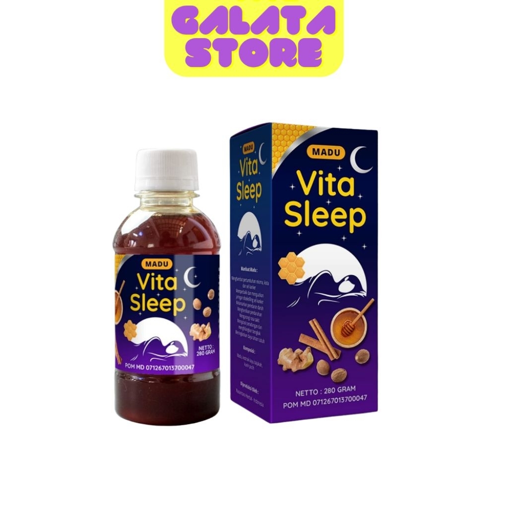 

Madu VITASLEEP diformulasi khusus yang membantu meningkatkan kualitas tidur dan mengatasi tidur mendengkur 280ml
