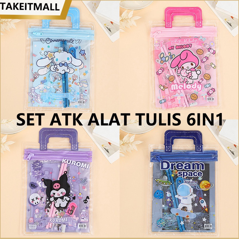 

Pesan disini Set ATK Alat Tulis 6in1 SET STATIONARY SEKOLAH KARAKTER KARTUN KUROMI MURAH LUCU POUCH HADIAH ANAK SANRIO