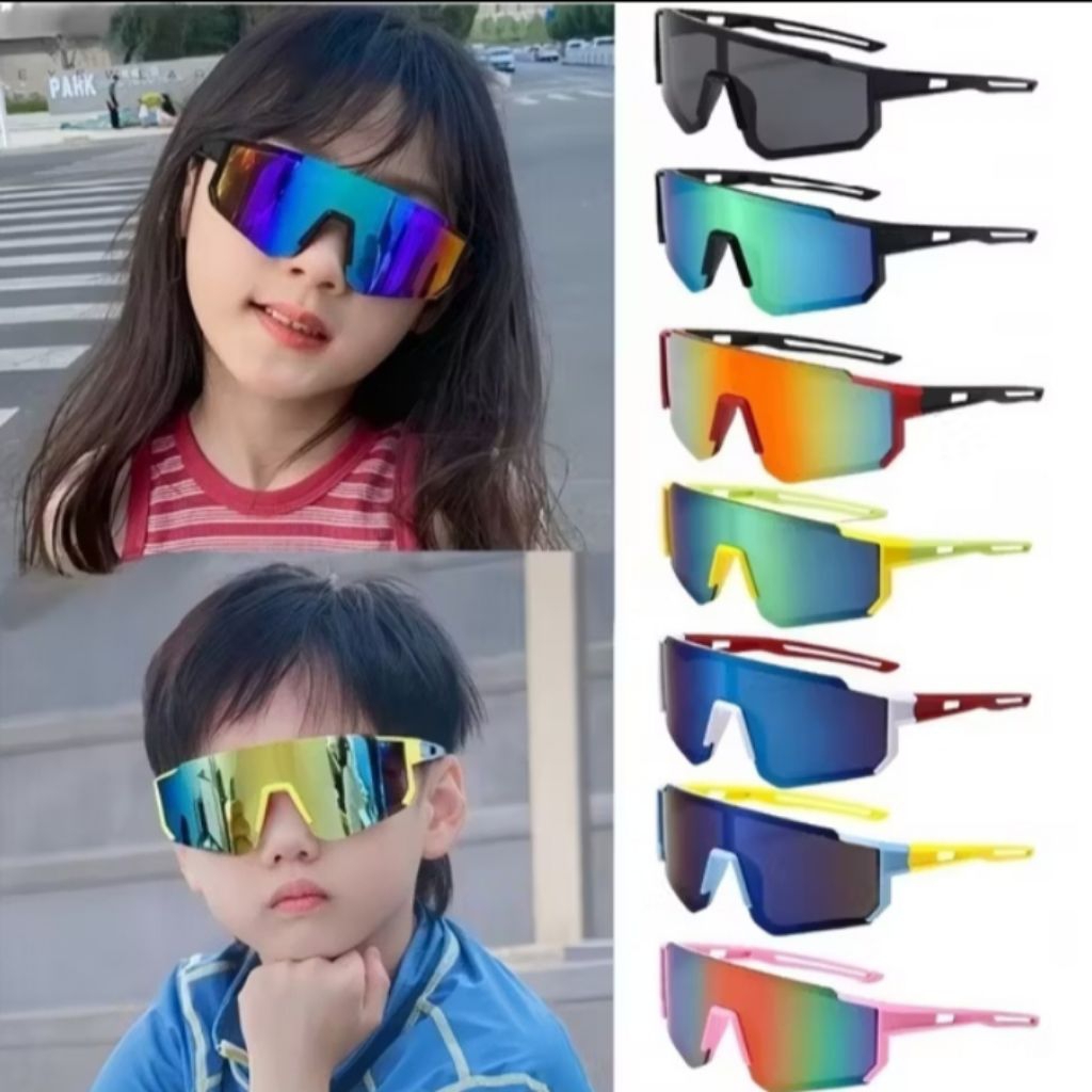 Kacamata Sepeda Anak Anti UV Kacamata Outdoor / Sport untuk anak