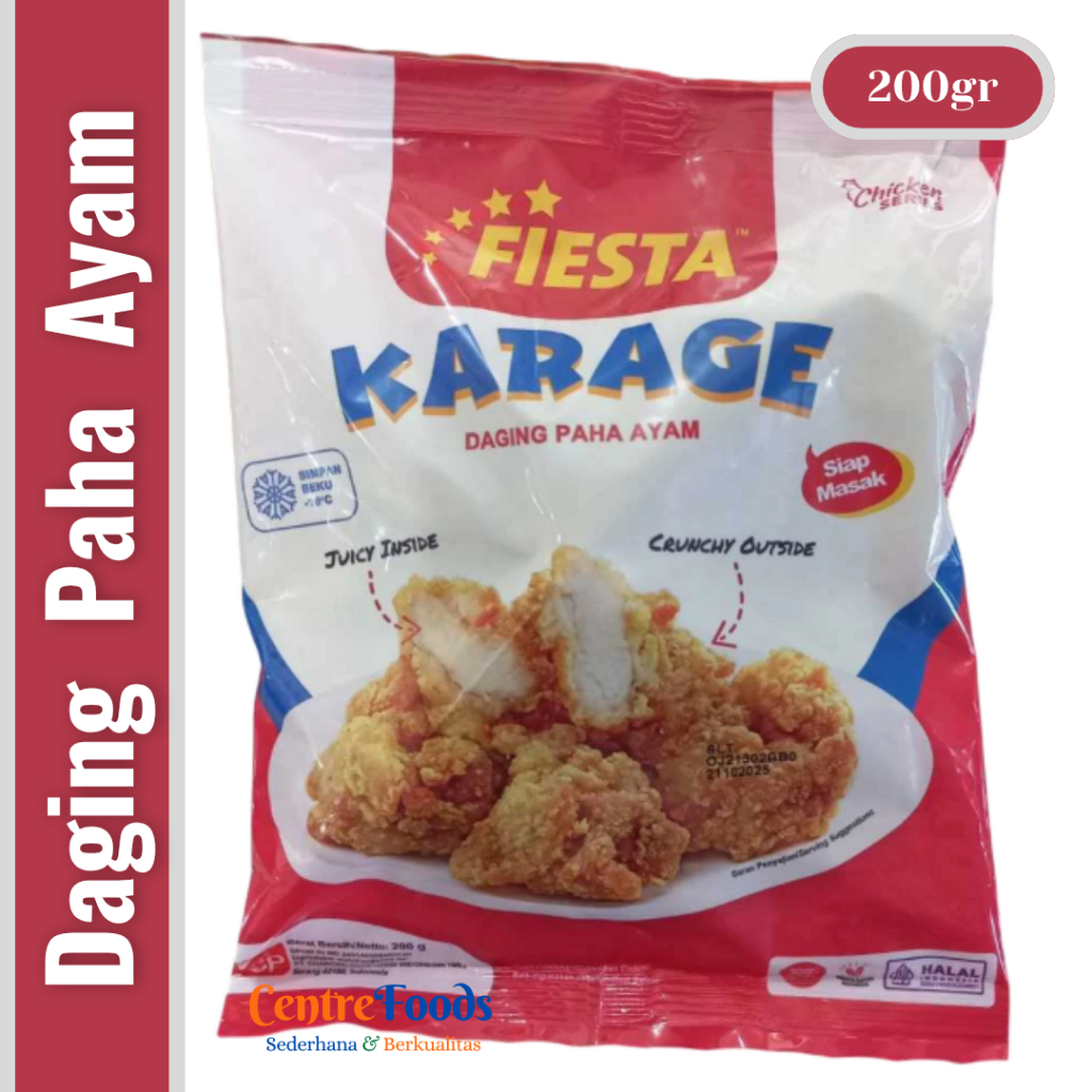

Daging Paha Ayam - Karage FIESTA | 200gr [ Harga Per BKS ]