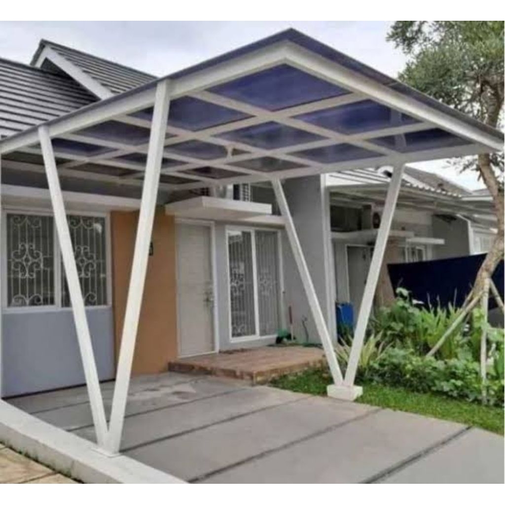 kanopi solarflat bening dan grey