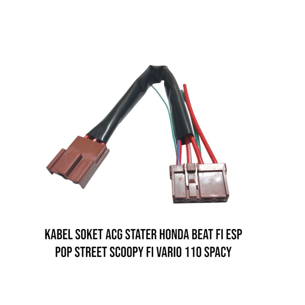 kabel soket socket ACG stater kabel soket ECU kiprok bagian stater Honda beat fi esp pop street scoo