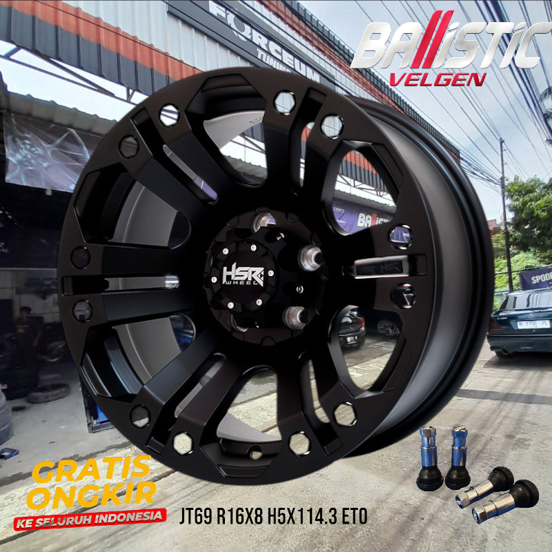 Velg Offroad  Mobil Rush Terios Taruna Zenix Outlander HSR jt69 Ring 16 Pcd 5x114,3 ET0
