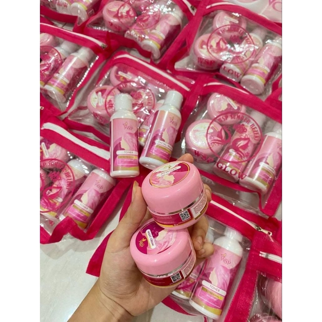 Wsp glow BPOM/paket skincare wsp glow
