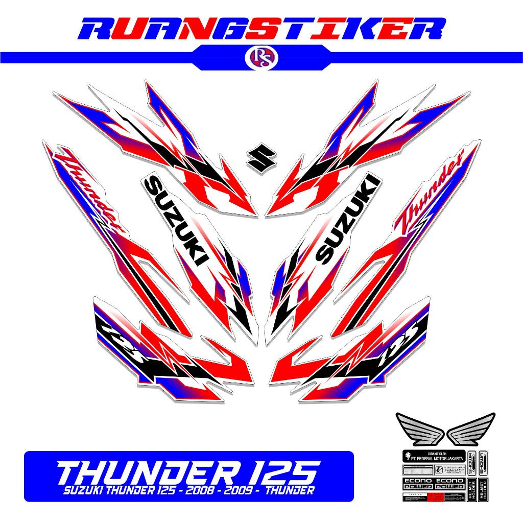 STRIPING THUNDER 125 2008 2009 MTF 8 / STIKER / STICKER / STRIPING / THUNDER125 / THUNDER / TUNDER /