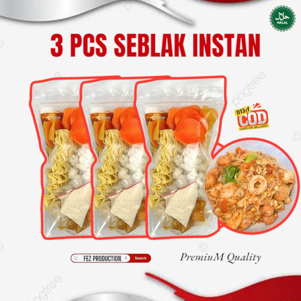 

SEBLAK INSTAN 3 PCS EXTRA PEDAS